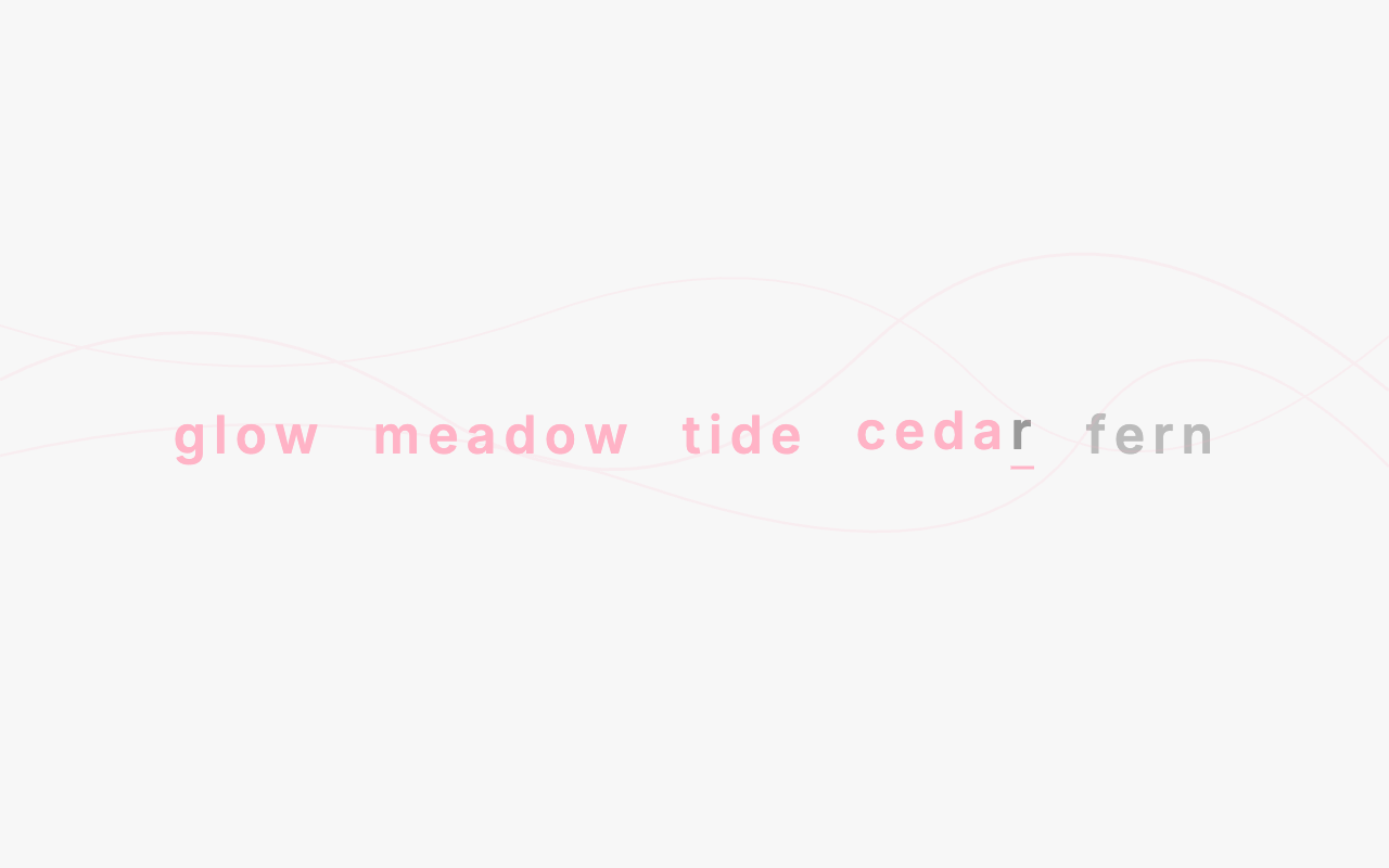 Blank typing exercise screenshot